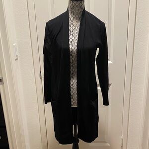 Alexandra + Oak Black Long Cardigan EUC